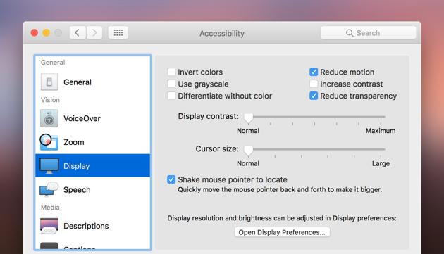 Turn off effects to speed up slow macOS