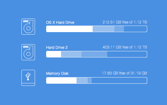 osx clean up disk space