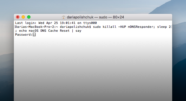 How to Flush your DNS cache on Mac