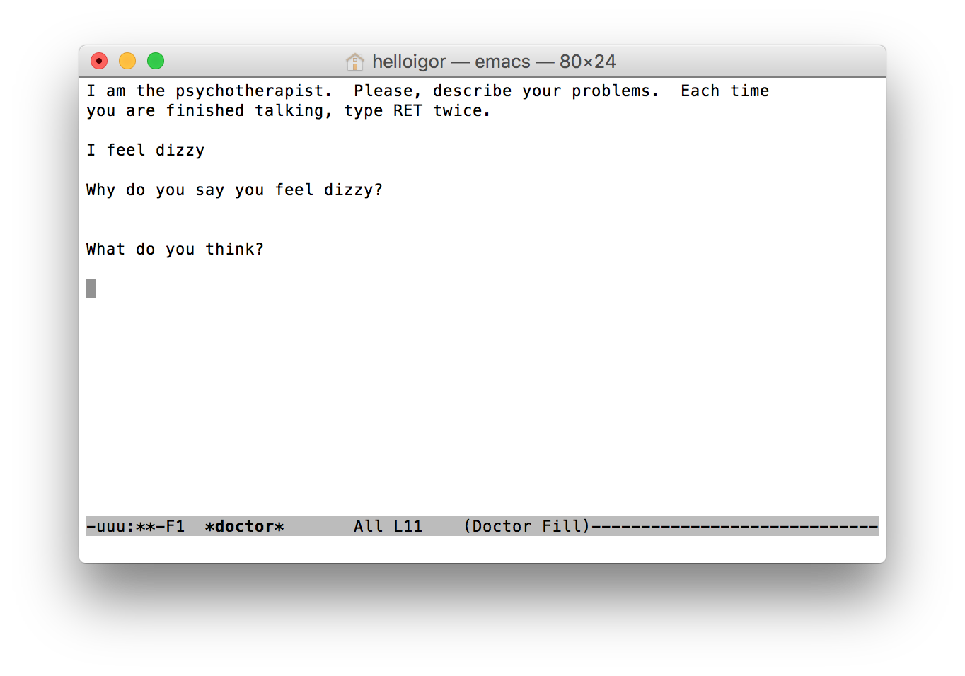 emacs for mac terminal