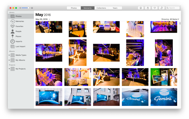 Open alternate photos library mac os