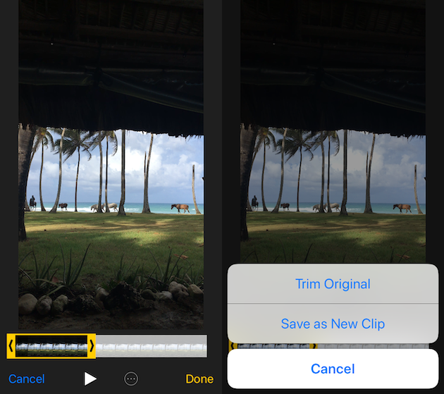 How to trim a video on iPhone