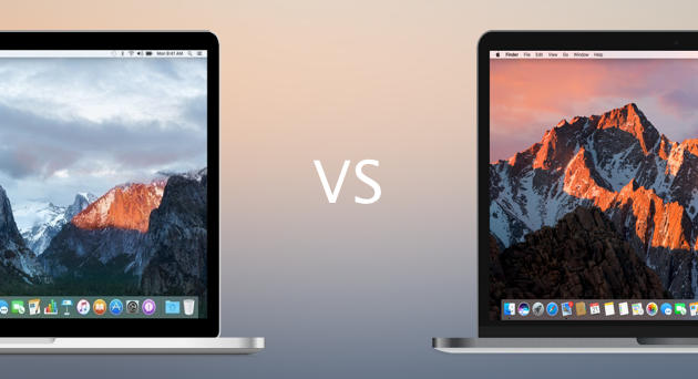 mac osx 2010 el capitan vs sierra