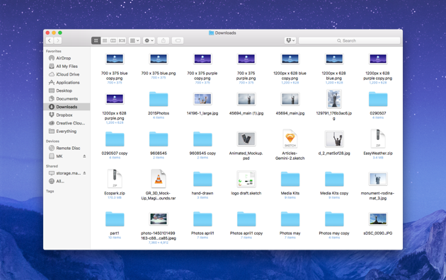 Find similar images in your Downloads folder