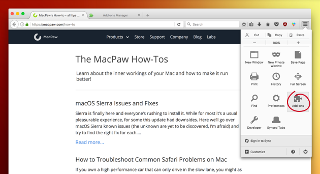 firefox for mac os sierra