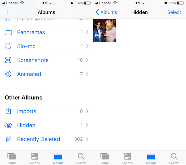 How to view hidden photos on iPhone