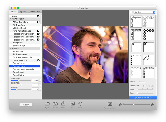 free mac software for photo size editing