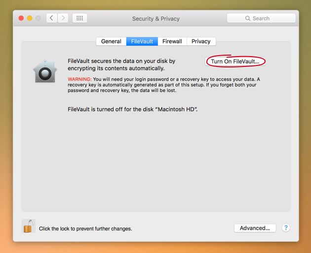 Password Protect Photo Library Mac