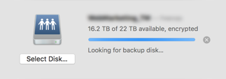 Time Machine stuck on backup High Sierra