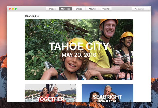 Memories for Photo on macOS