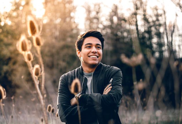 Portrait of a young man outdoors