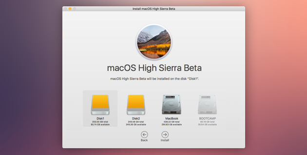 reinstalling macos high sierra