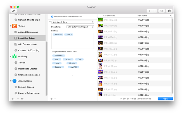 photo renamer app for mac