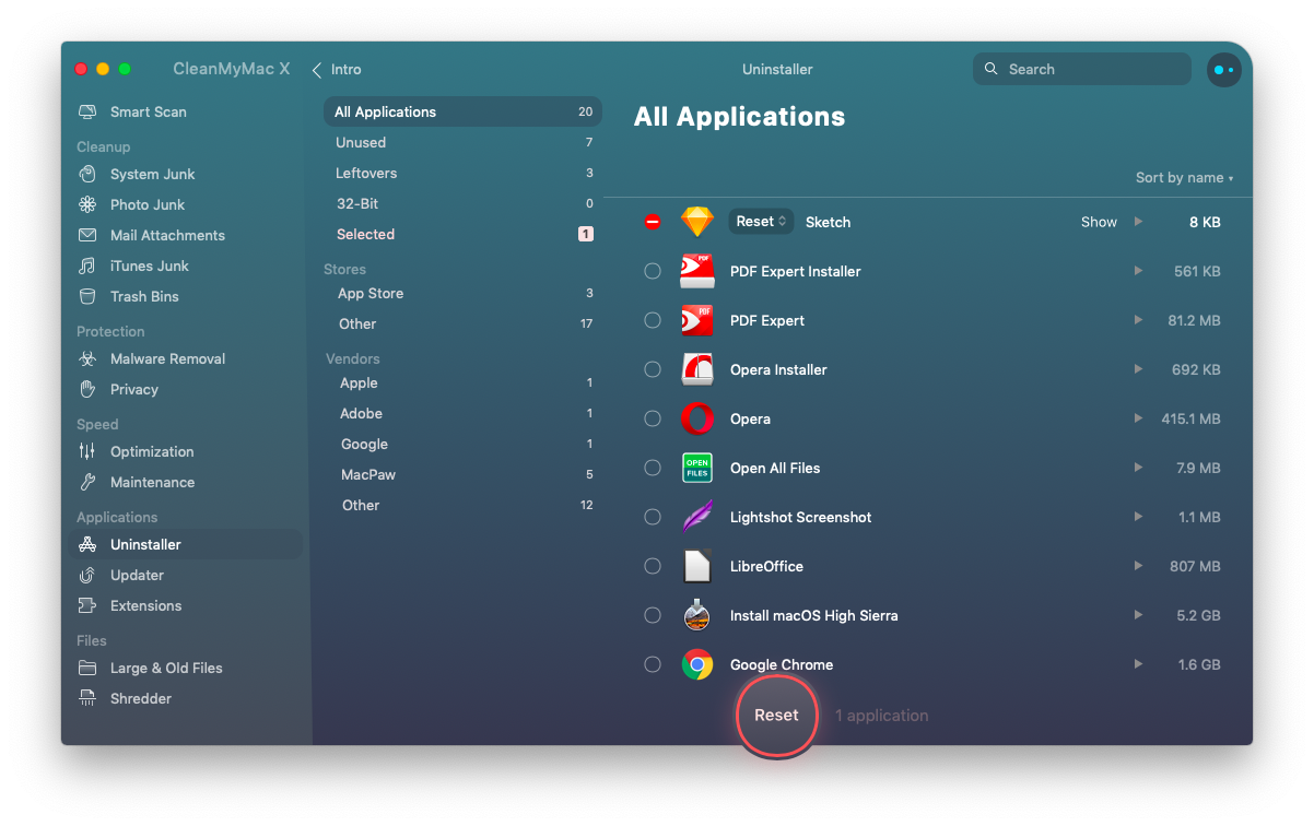 reset-application reset-application