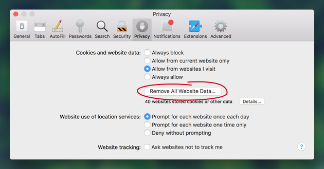 how to delete history from safari on mac