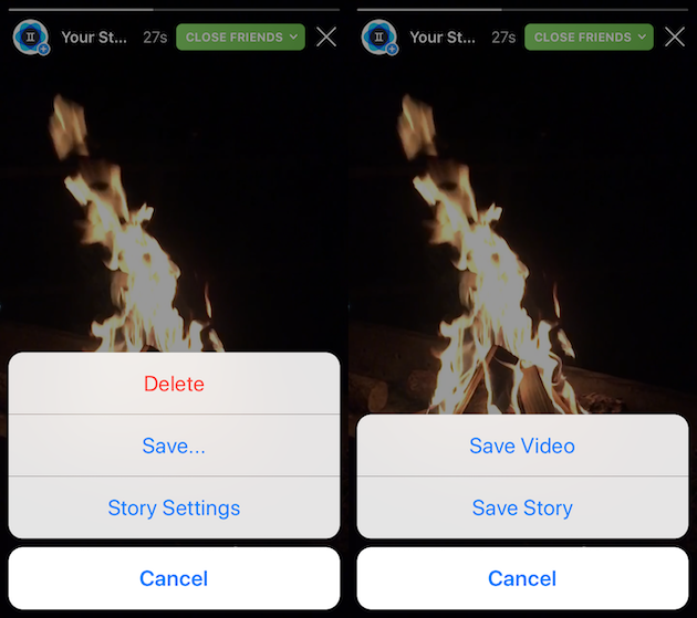 How to download a video from an Instagram Story