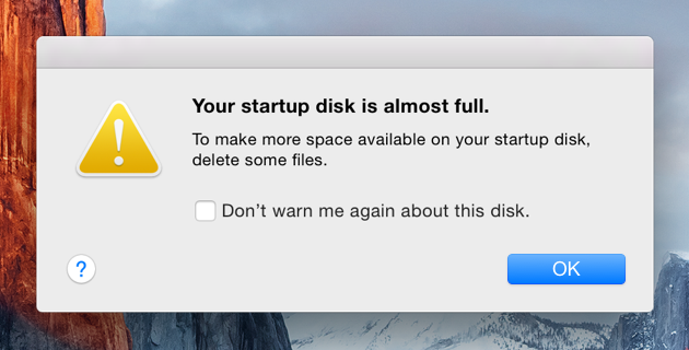 macbook air your disk is almost full