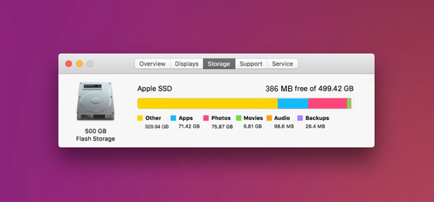 how to clean up mac storage