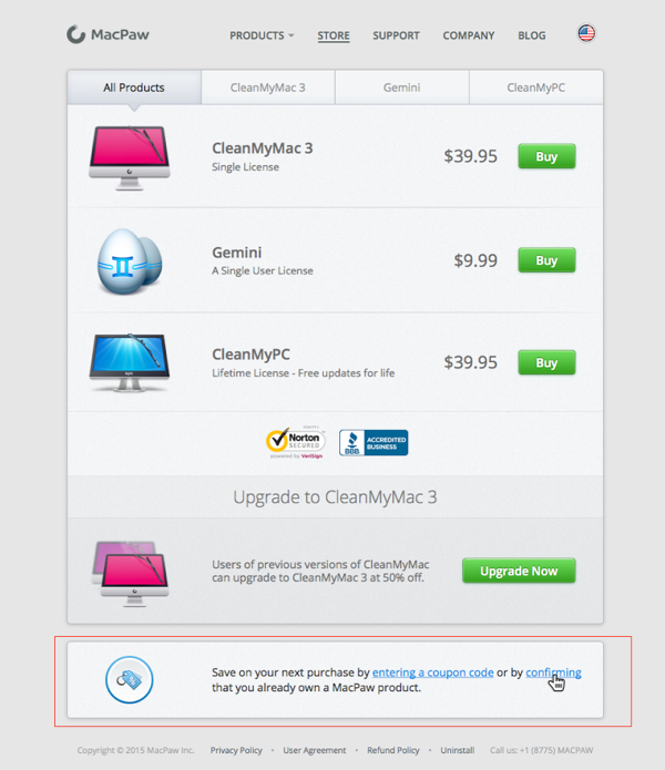 Macpaw CleanMyMac 3 discount