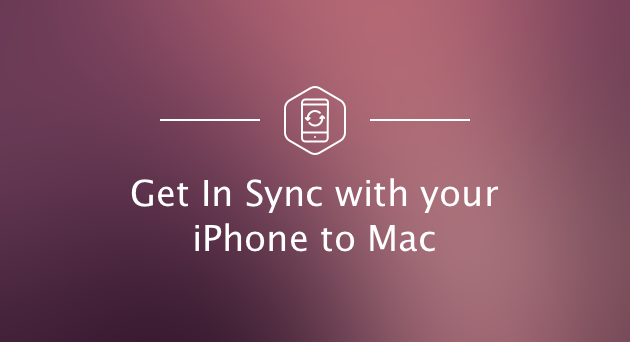 sync ios for mac