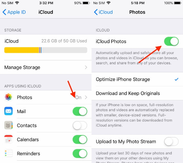 لقطة الشاشة: كيفية مزامنة صور iPhone على جهاز Mac باستخدام صور iCloud