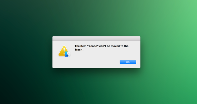 Kan du ikke slette apper på Mac