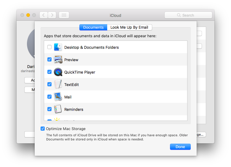 get icloud storage for mac